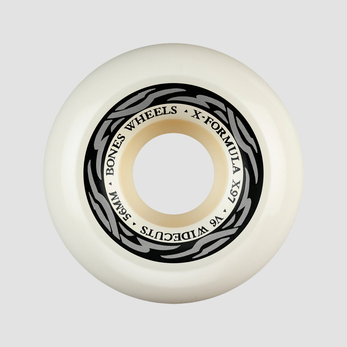 Bones X-Formula V6 Widecut 97A Skateboard Wheels White 56mm