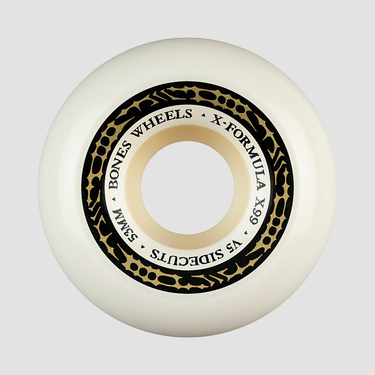 Bones X-Formula XF Sidecut V5 99A Skateboard Wheels White 53mm