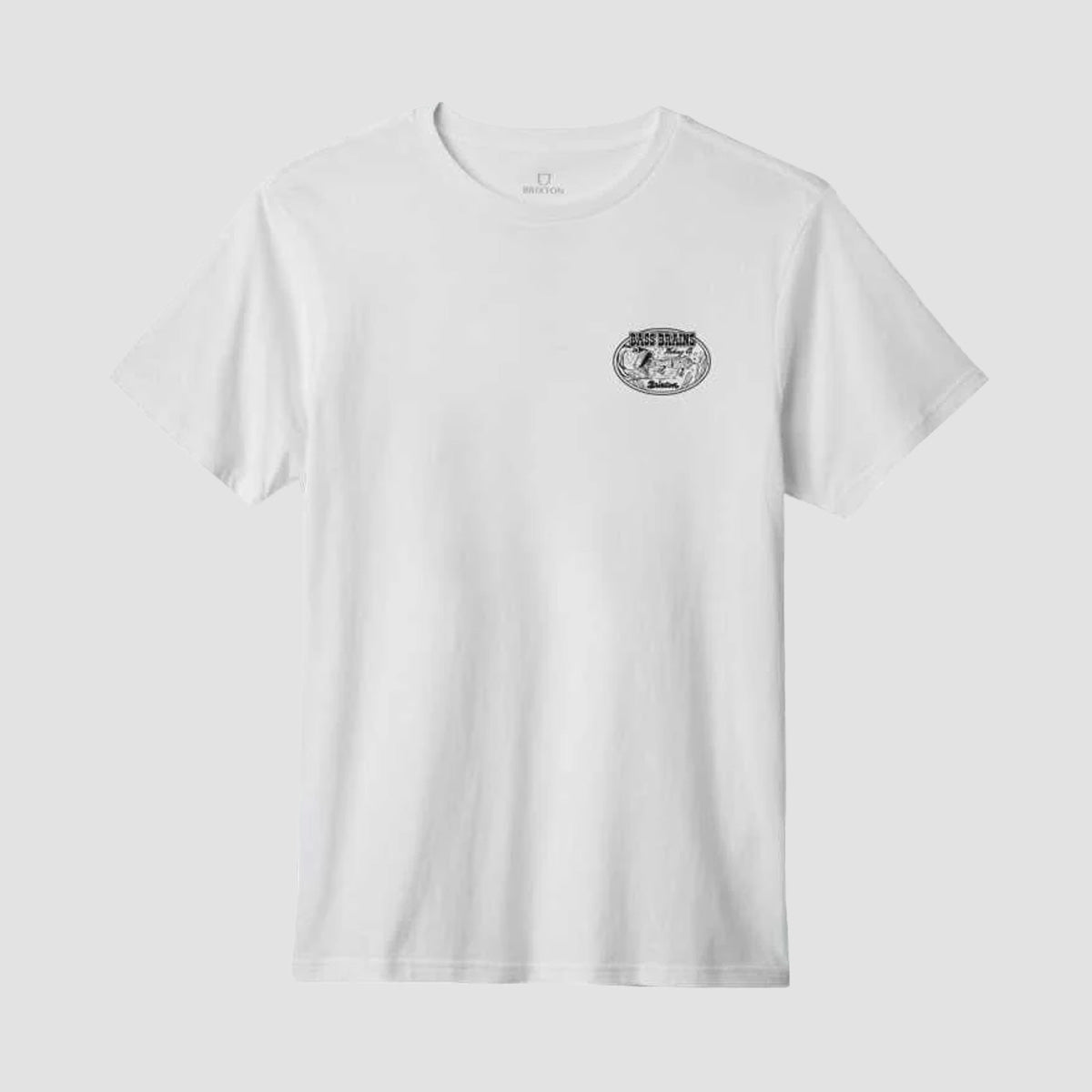 Brixton Bass Brains Swim T-Shirt White/Black