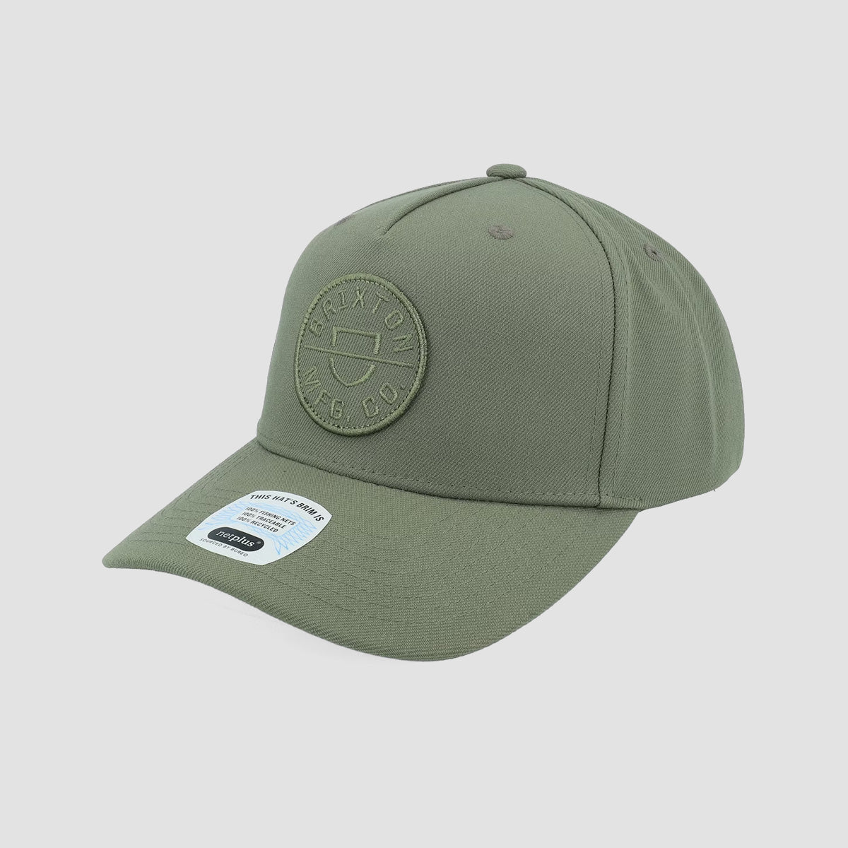 Brixton Crest C MP Snapback Cap Ivy Green