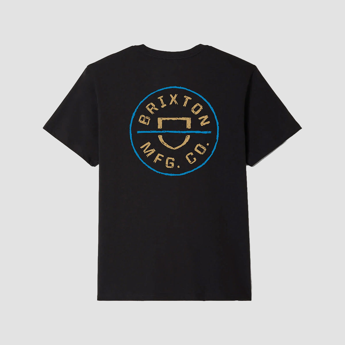 Brixton Crest II T-Shirt Black/Copper/Medium Blue