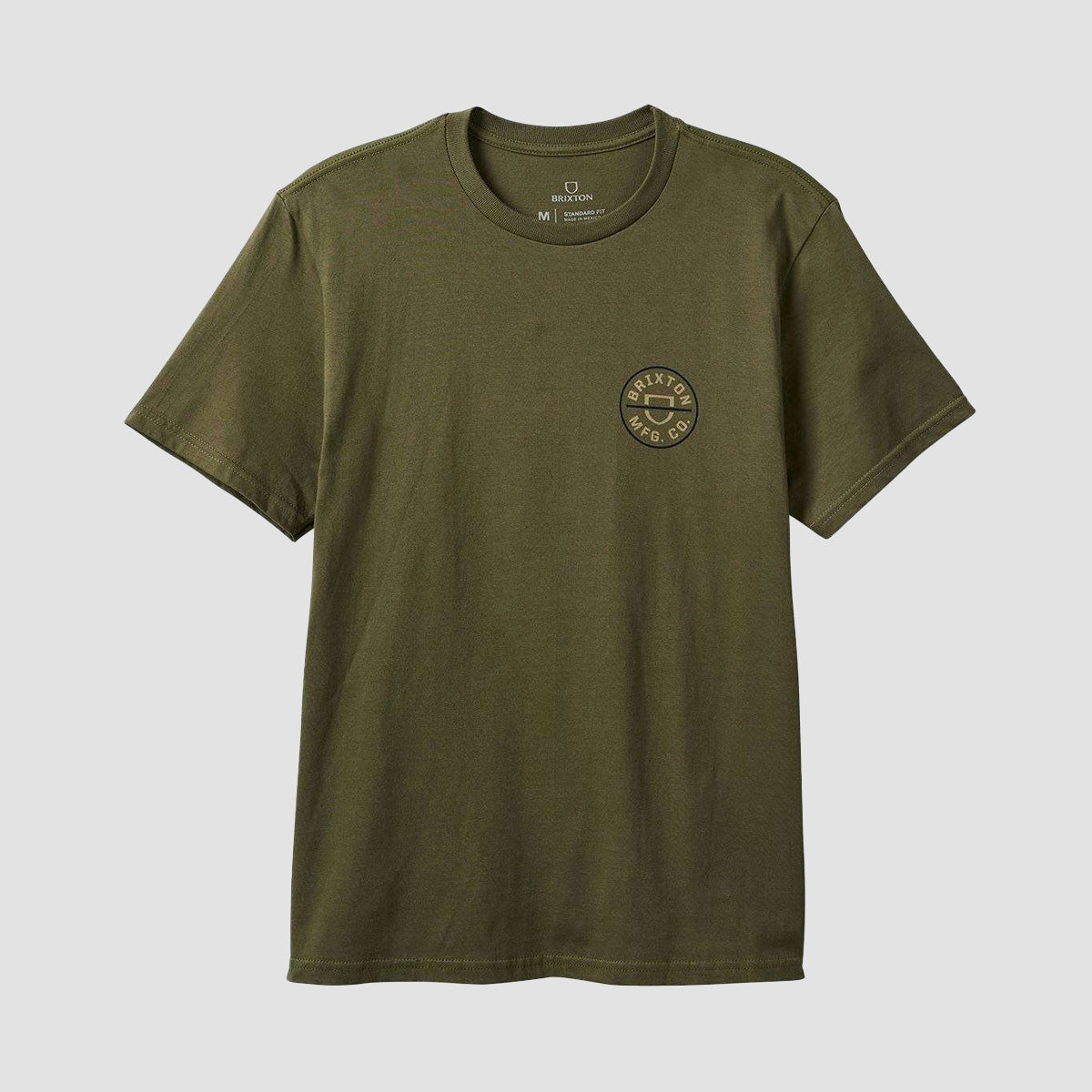 Brixton Crest II T-Shirt Ivy Green/Sand/Navy