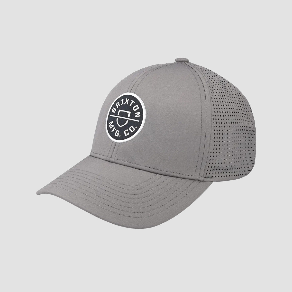 Brixton Crest X MP Snapback Cap Grey/Grey