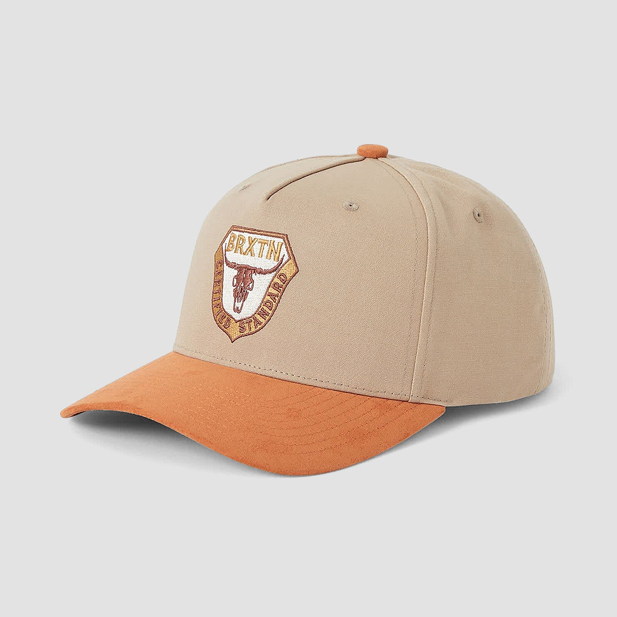 Brixton Fraser Snapback Cap Olive Stone
