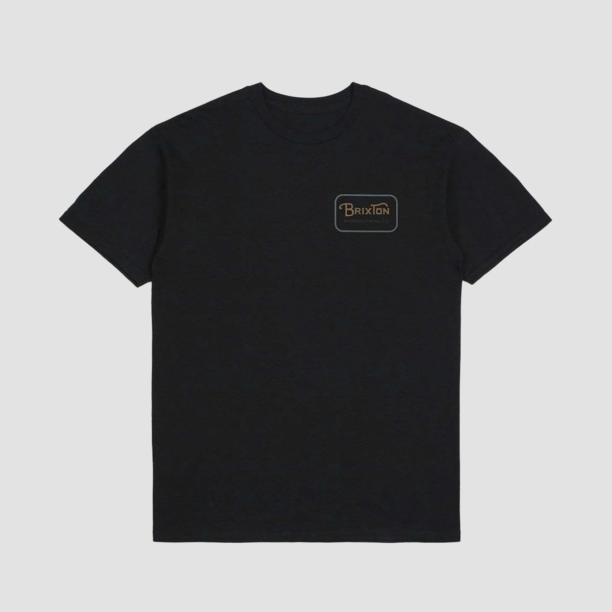 Brixton Grade T-Shirt Black/Tobacco Brown/Blue Mirage