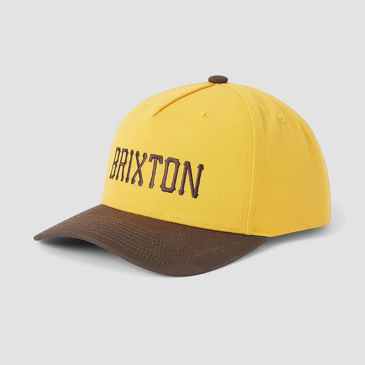 Brixton Homerun Snapback Cap Golden Hour/Walnut Brown