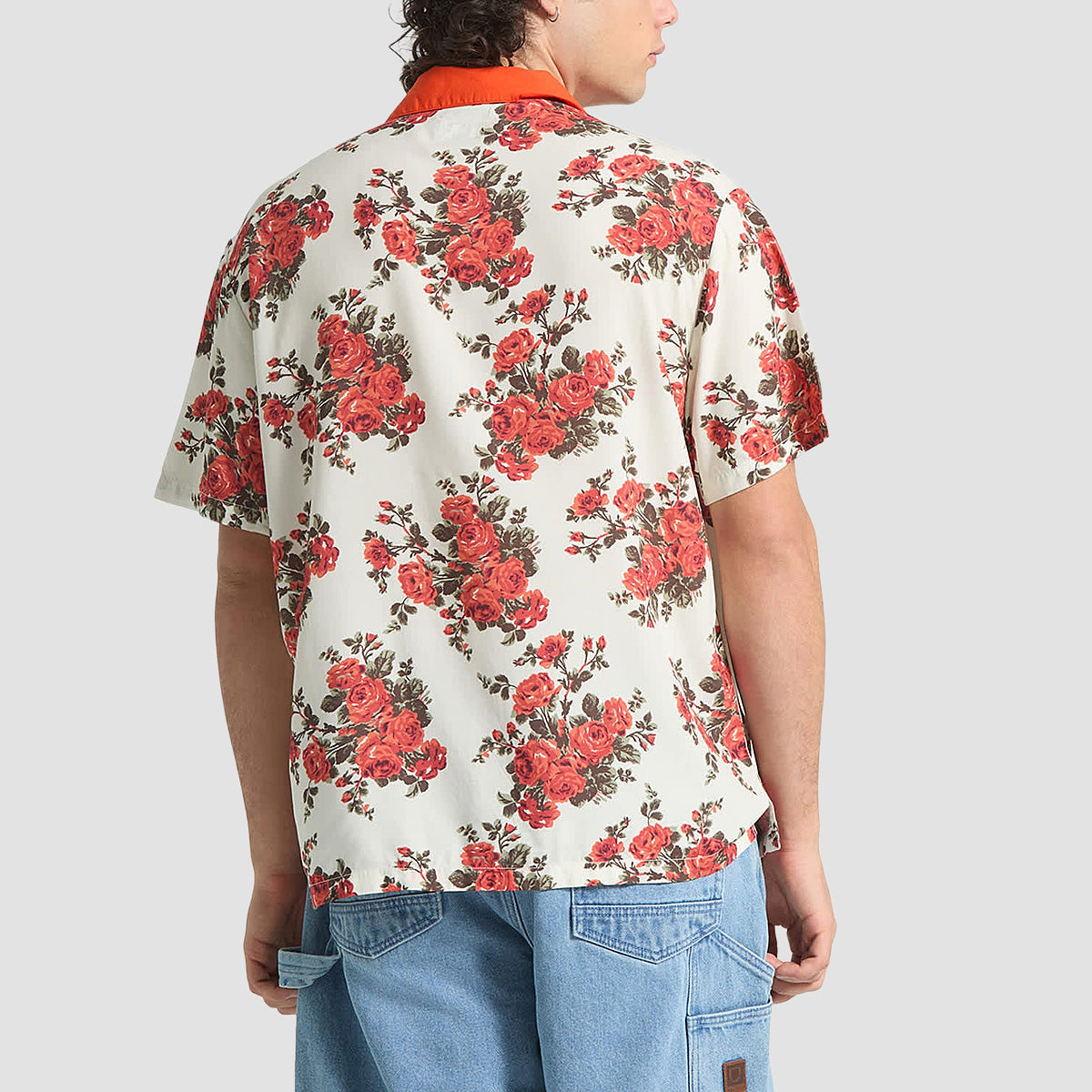 Brixton Lafayette Short Sleeve Shirt Rose Bud