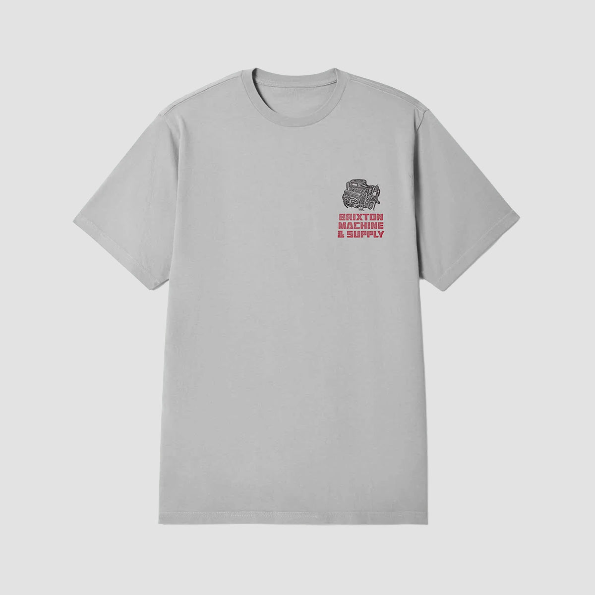 Brixton Machine T-Shirt Pebble Stone Worn Wash