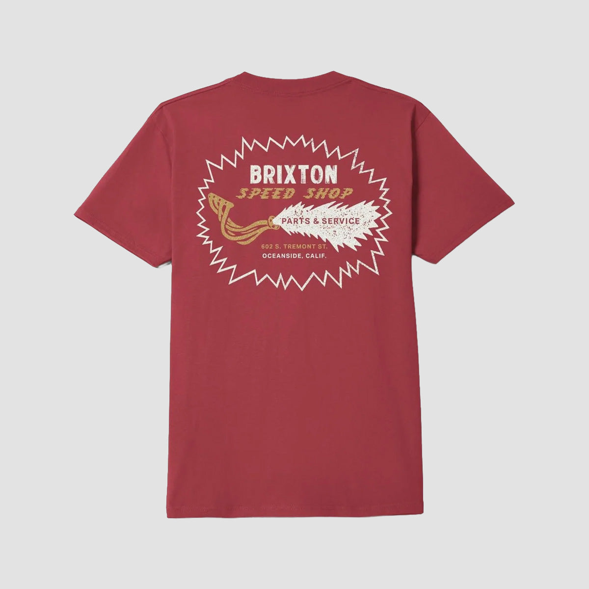 Brixton Mavis T-Shirt Robust Red Worn Wash