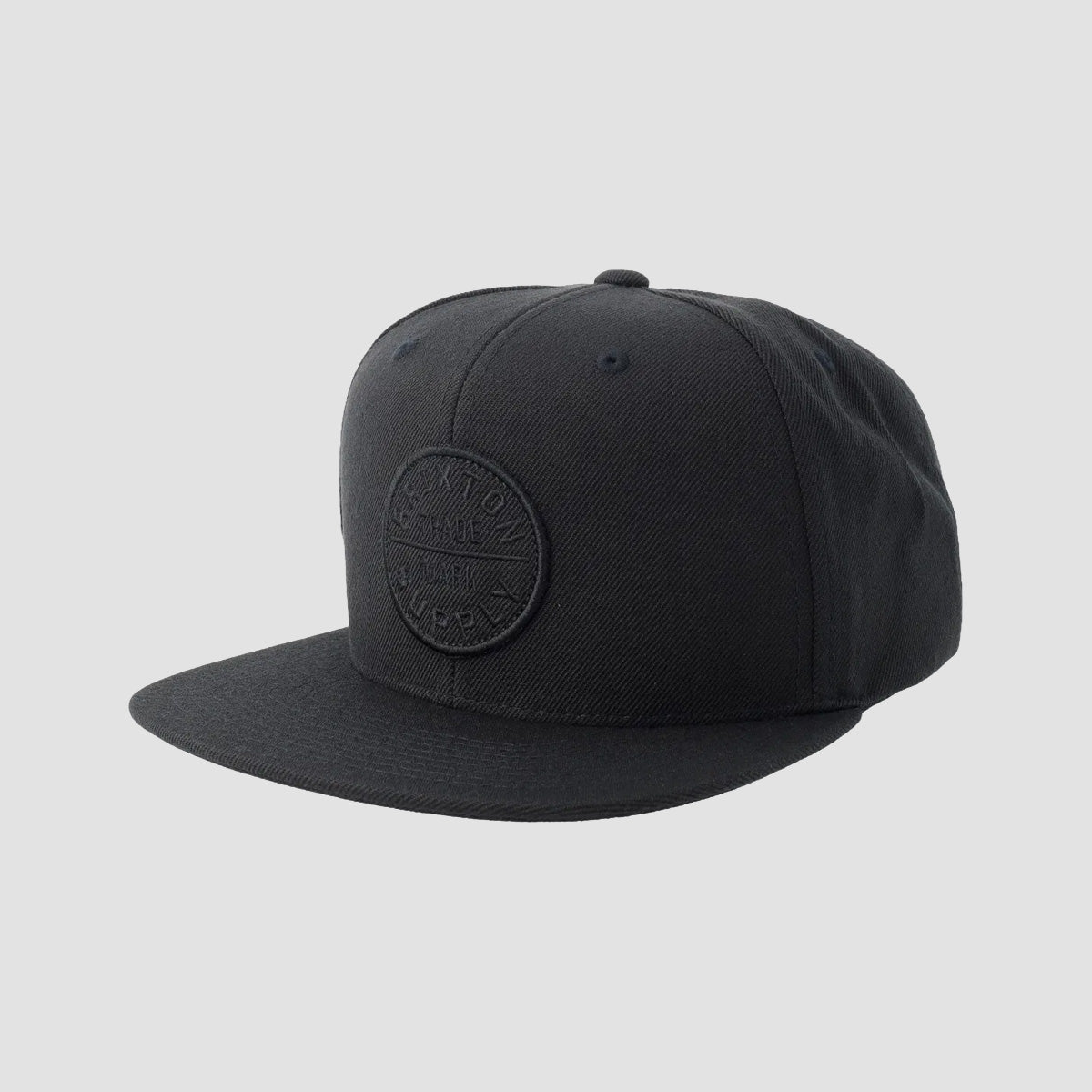 Brixton Oath III Snapback Cap Black/Black/Black