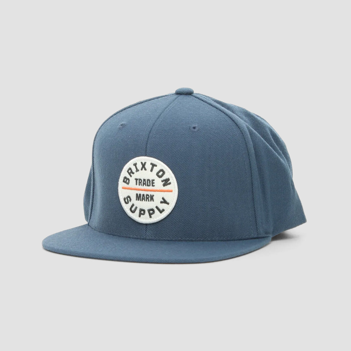 Brixton Oath III Snapback Cap Flint Stone Blue/White