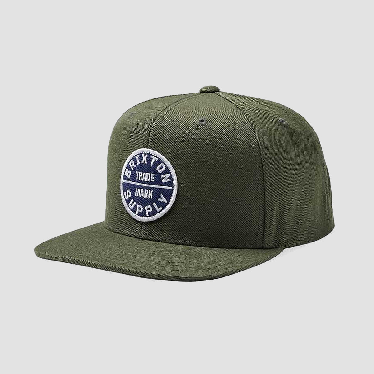 Brixton Oath III Snapback Cap Moss/Washed Navy