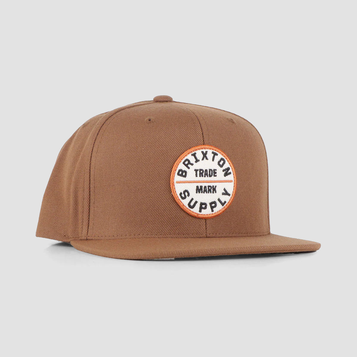 Brixton Oath III Snapback Cap Pinecone Brown