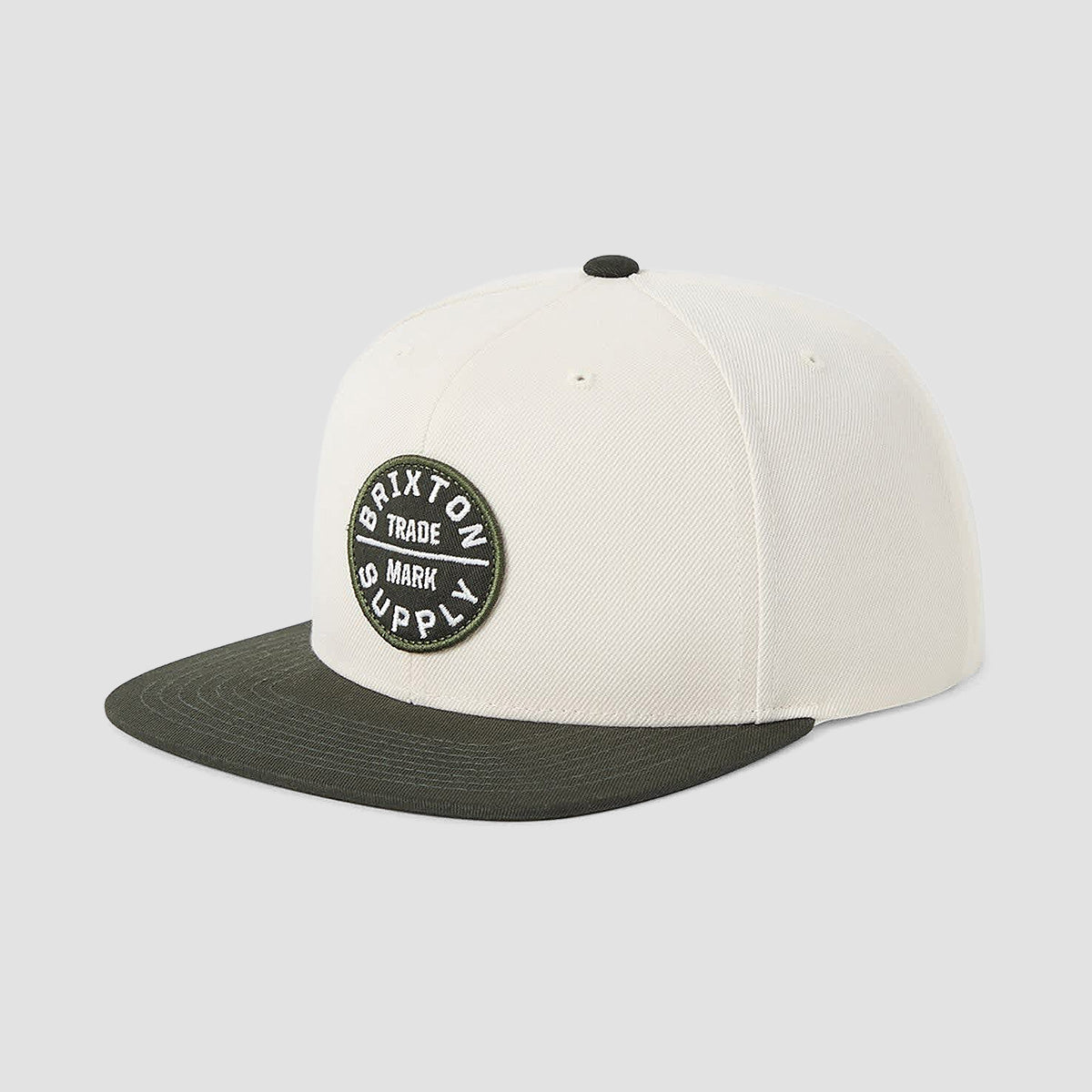 Brixton Oath III Snapback Cap Wax Paper/Dark Olive