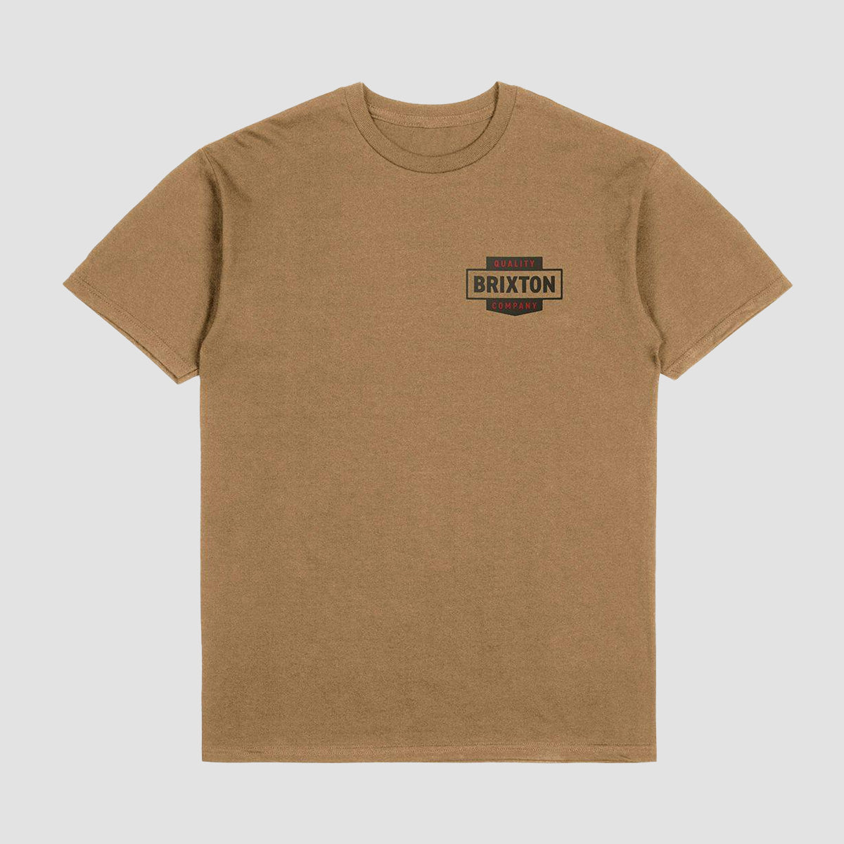 Brixton Osborn T-Shirt Tobacco Brown Worn Wash