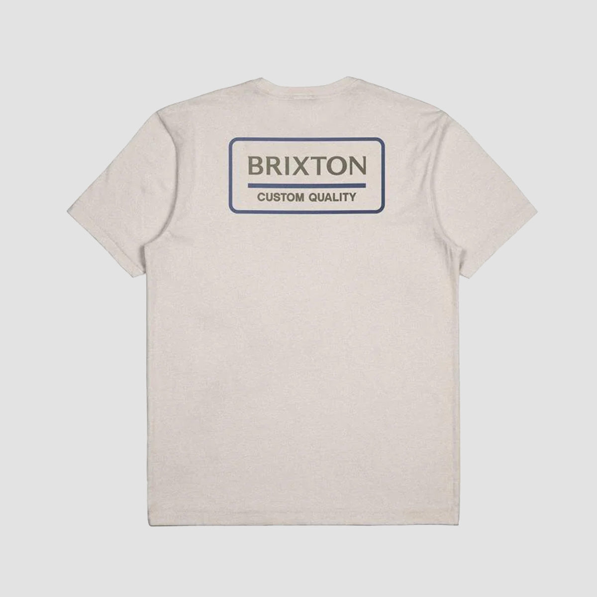 Brixton Palmer Proper T-Shirt Cream/Pacific Blue/Olive Surplus