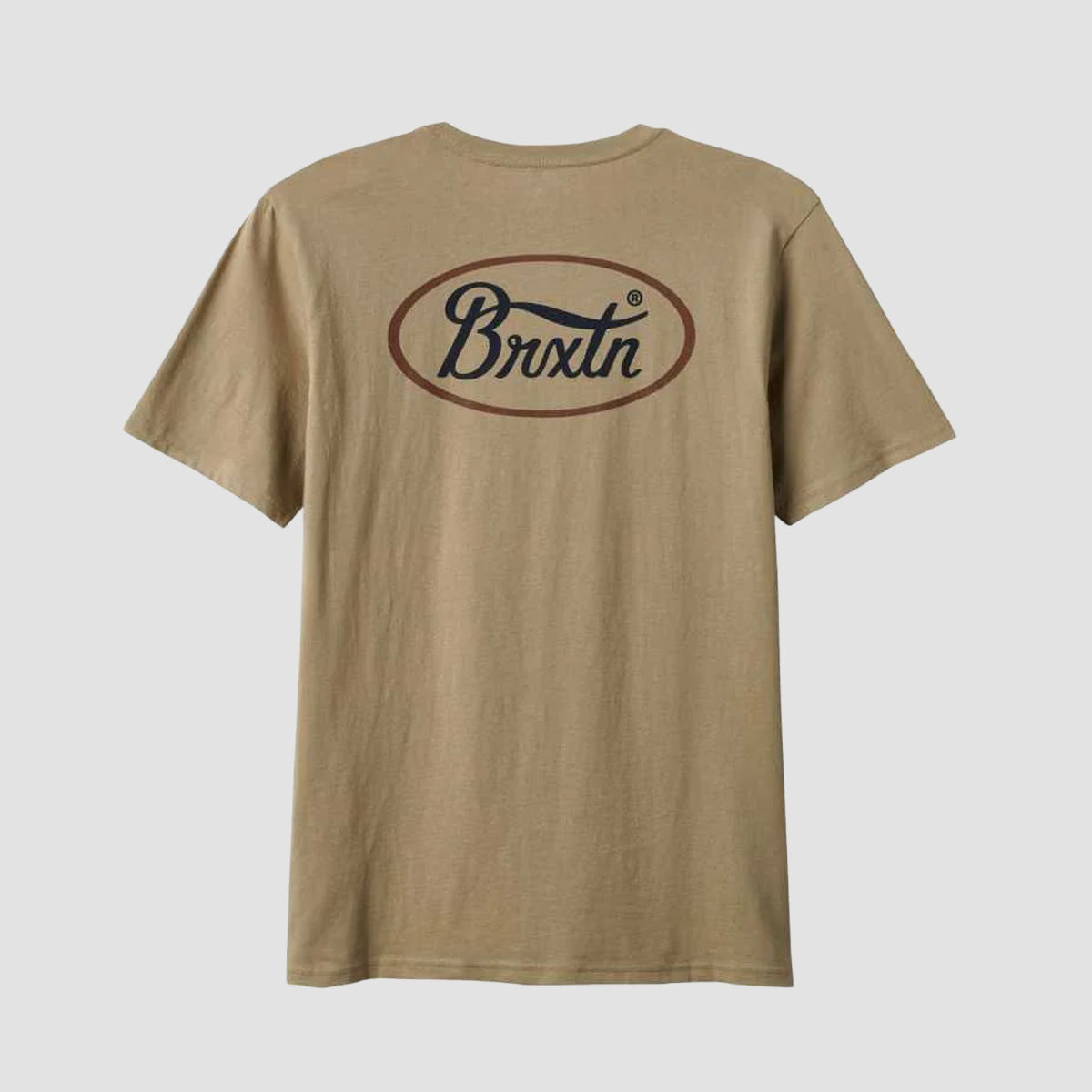 Brixton Parsons Tailored T-Shirt Oatmeal/Washed Black/Mahogany