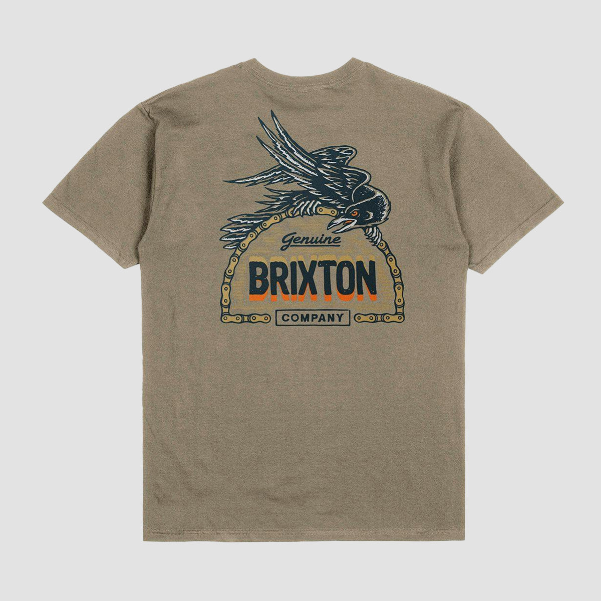 Brixton Raven Tailored T-Shirt Oatmeal