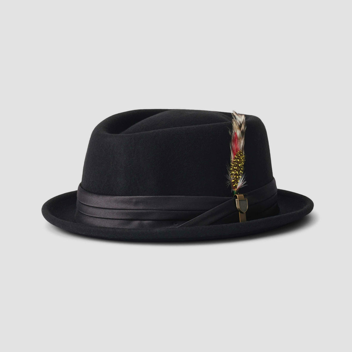 Brixton Stout Pork Pie Hat Black/Black