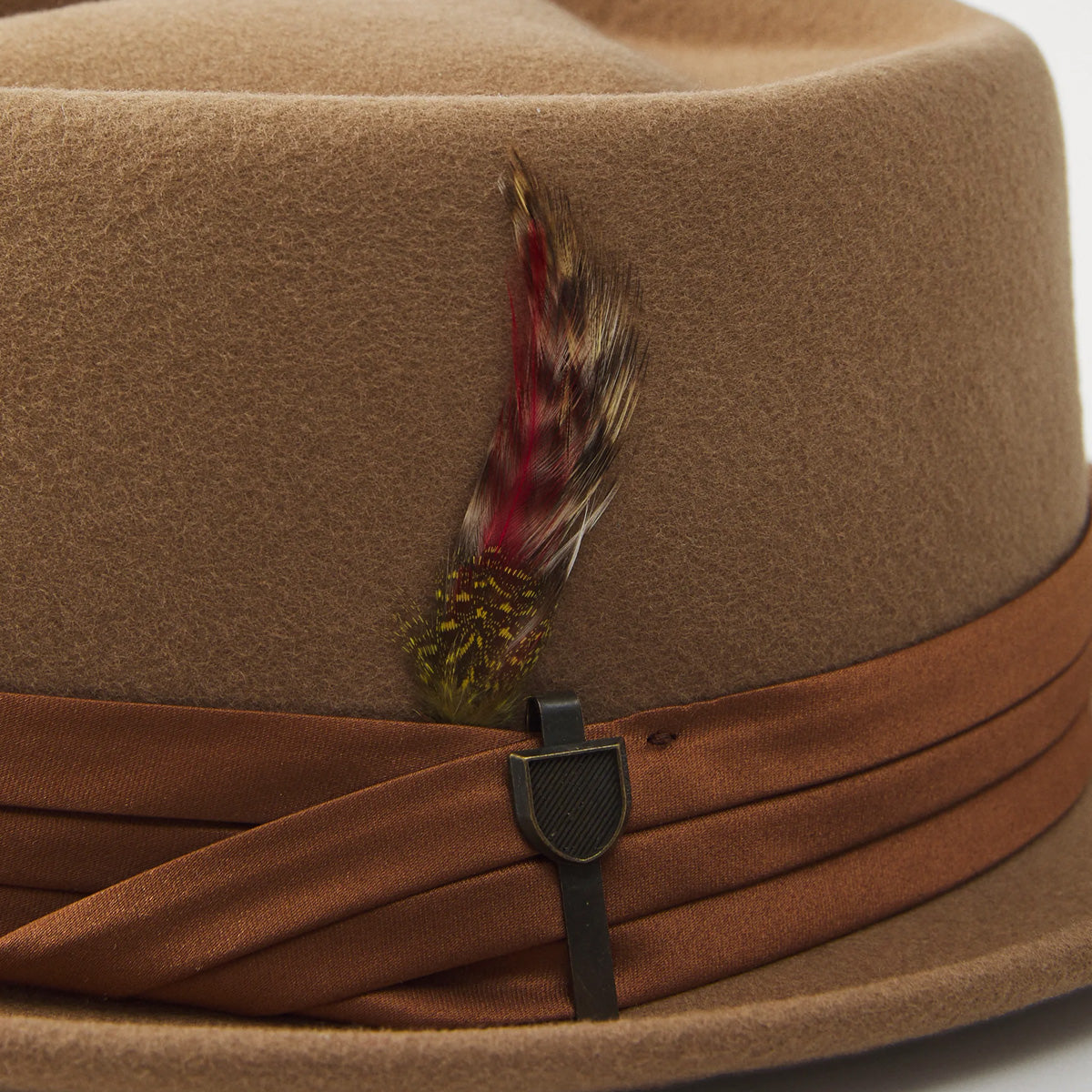 Brixton Stout Pork Pie Hat Tan