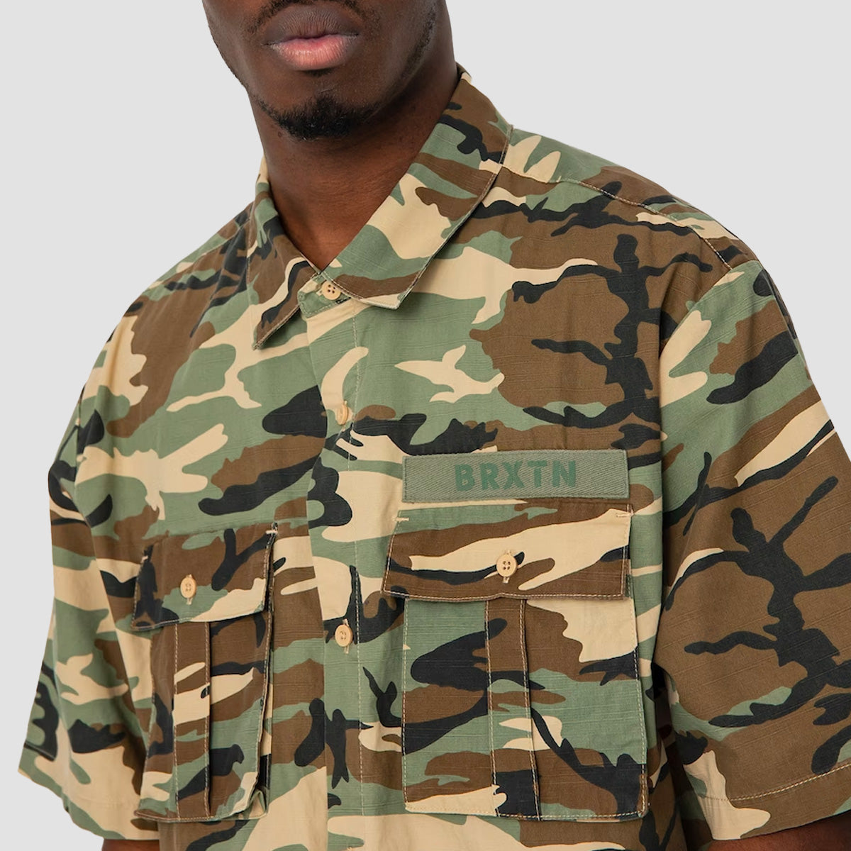 Short sleeve sale camo shirt