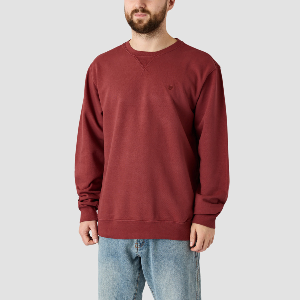 Brixton Vintage Reserve Crew Sweat Island Berry Vintage Wash