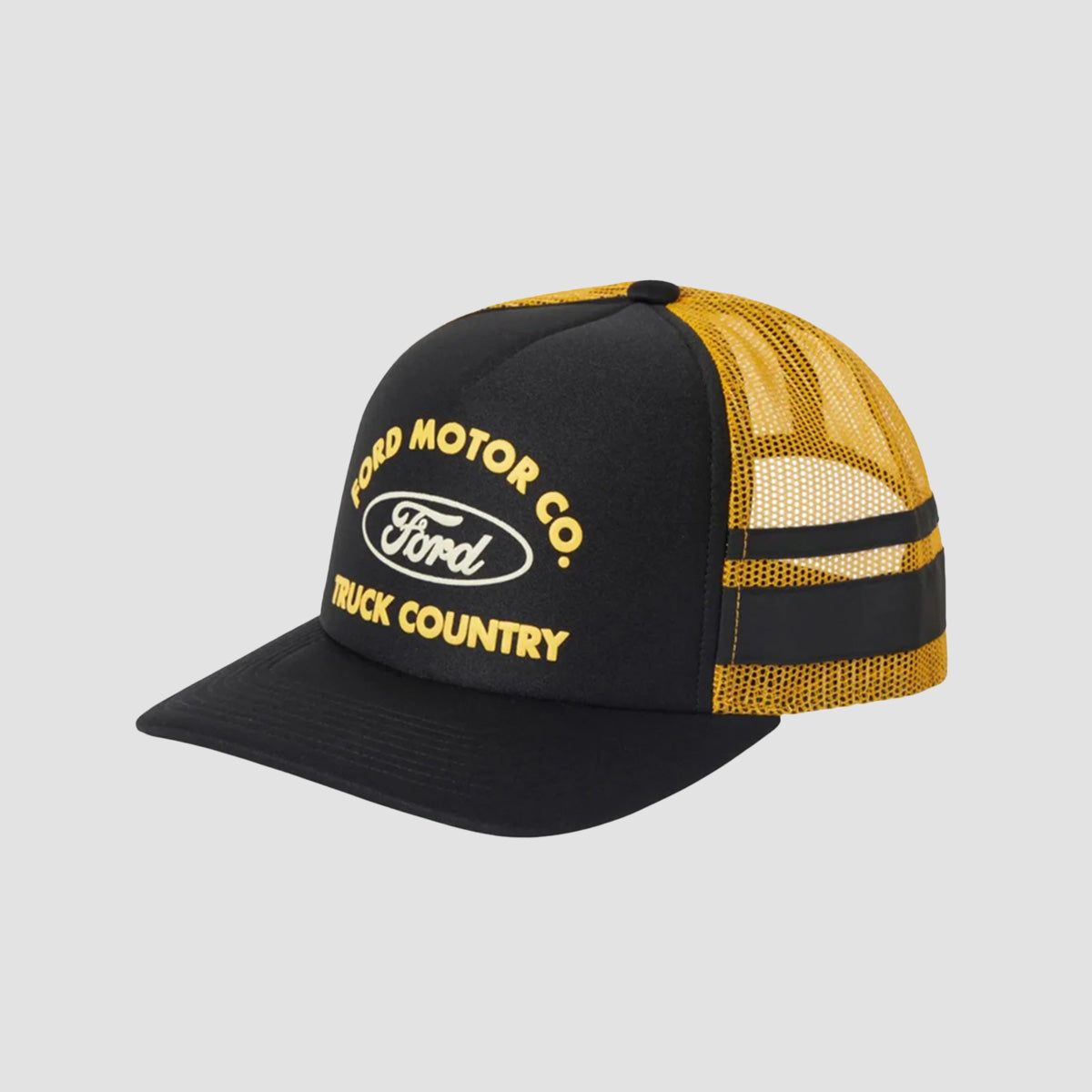 Brixton X Ford Built Tough MP Trucker Cap Burnt Rubber/Empire Yellow