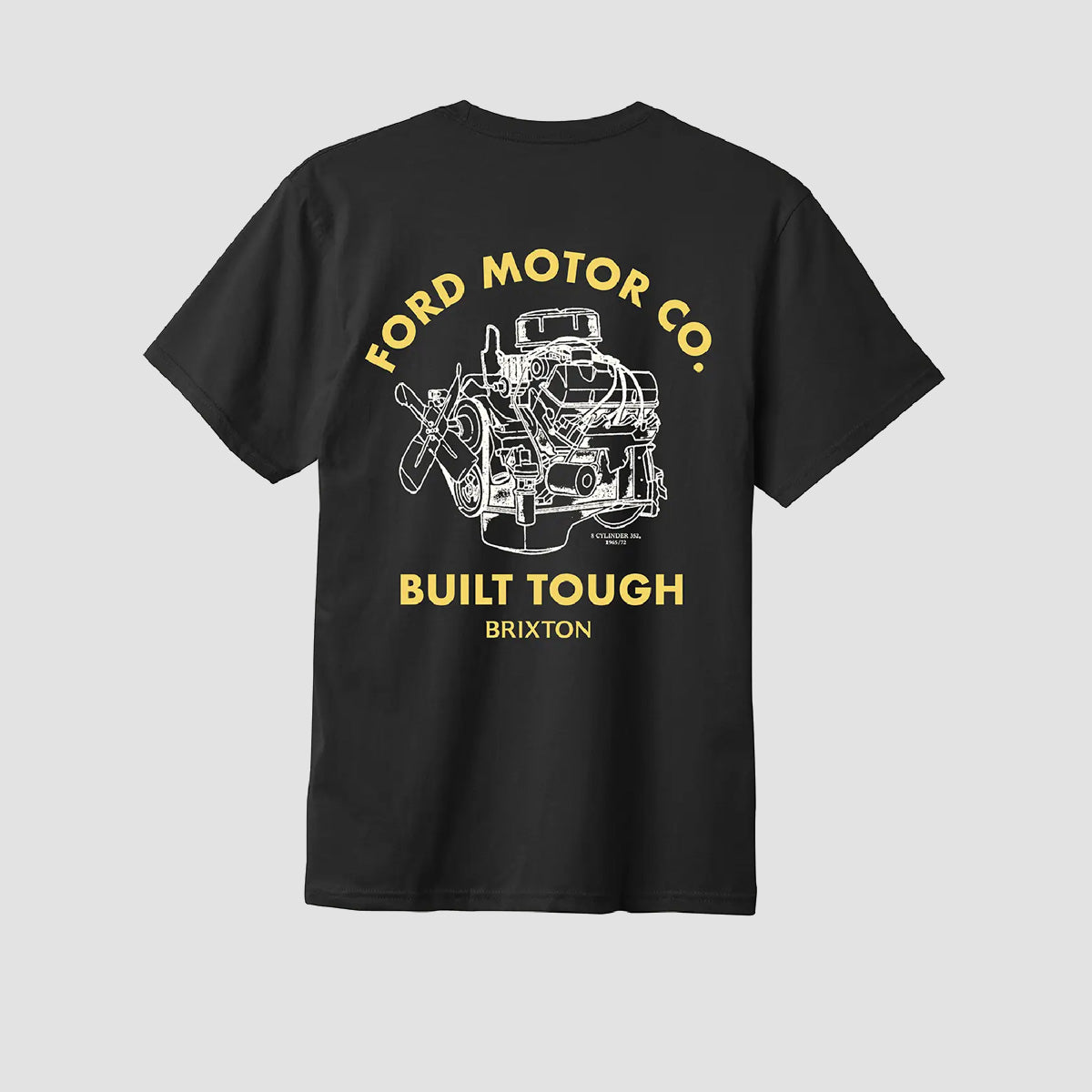 Brixton X Ford Built Tough T-Shirt Burnt Rubber