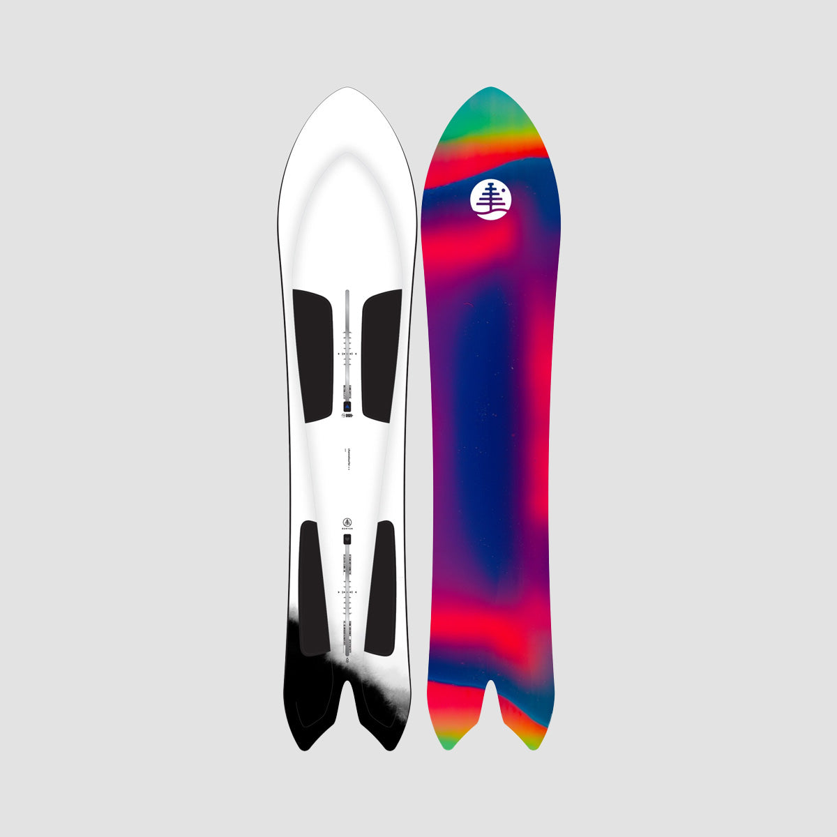 Burton 3D Family Tree Channel Surfer Flat Top Snowboard 162cm