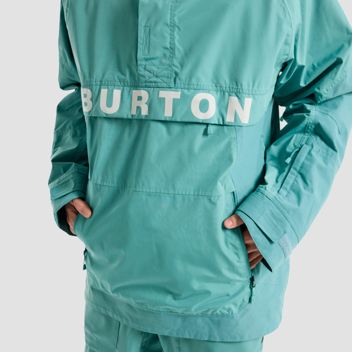 Burton Frostner 2L Pullover Snow Jacket Rock Lichen