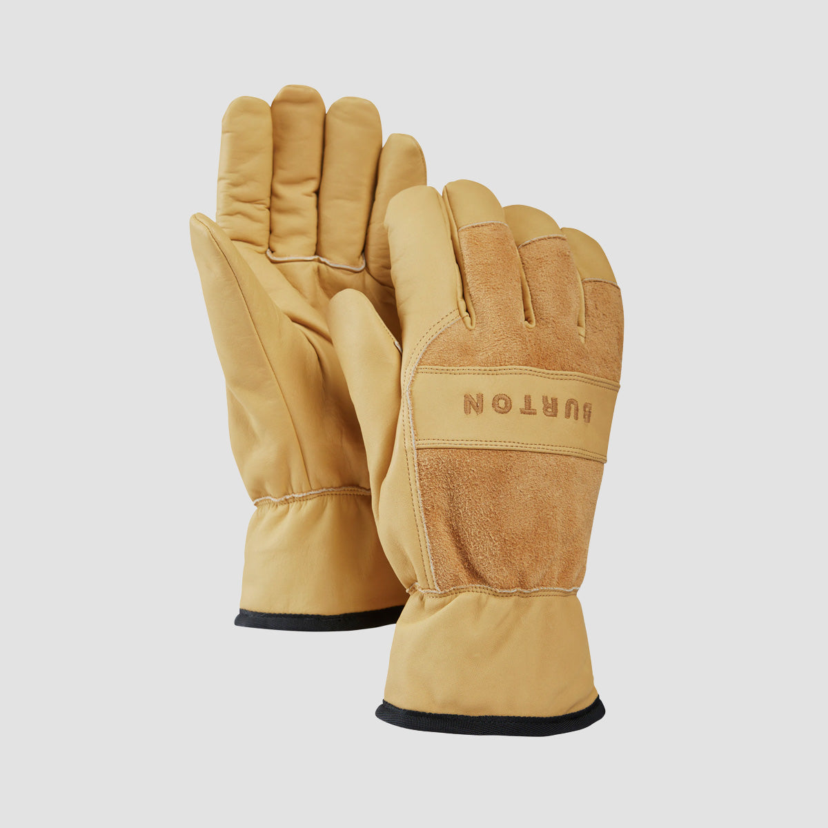 Burton Lifty Leather Snow Gloves Rawhide