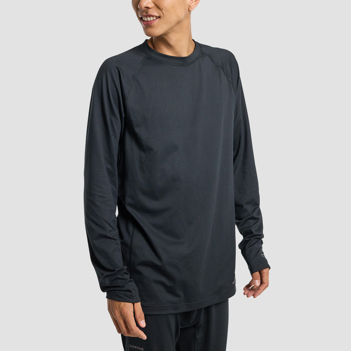 Burton Midweight Base Layer Crewneck Longsleeve T-Shirt True Black
