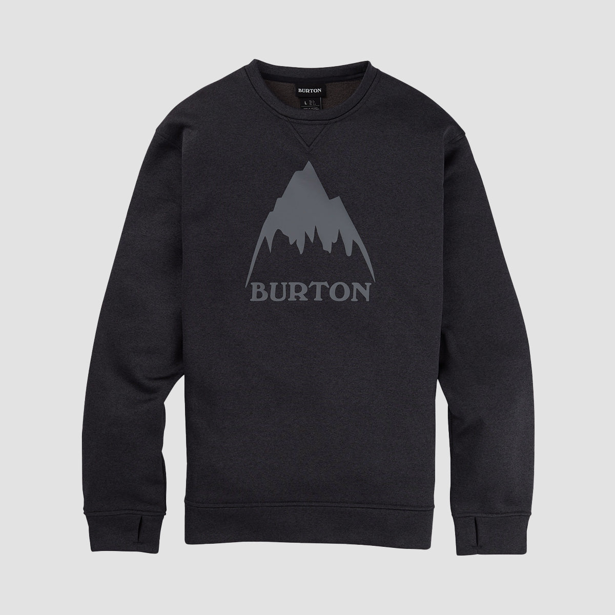 Burton Oak Crewneck Fleece True Black Heather