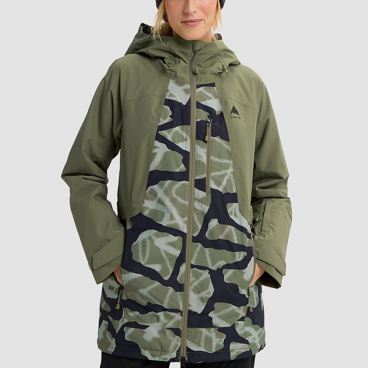 Burton Reserve 2L Insulated Snow Jacket Forest Moss/Graffiti Camo - Womens