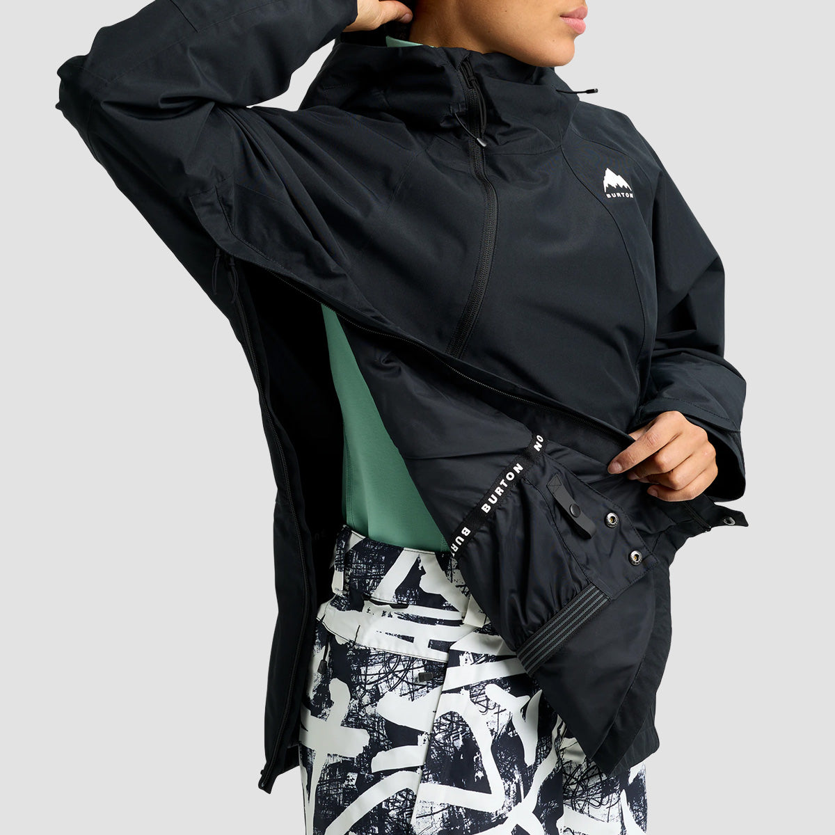 Burton Reserve 2L Relaxed Anorak Snow Jacket True Black - Womens