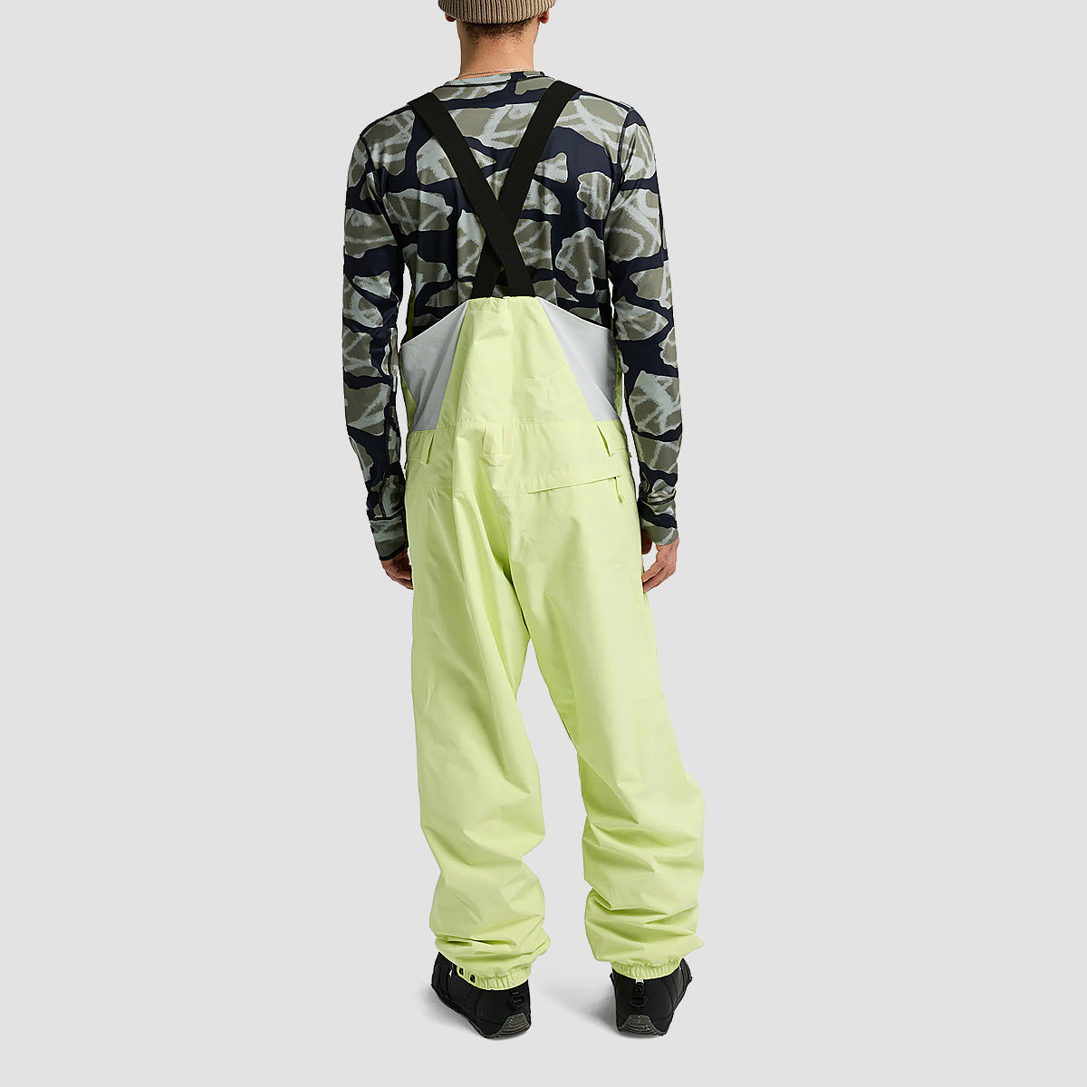 Burton Reserve 2L Relaxed Snow Bib Pants Glow Yellow Green