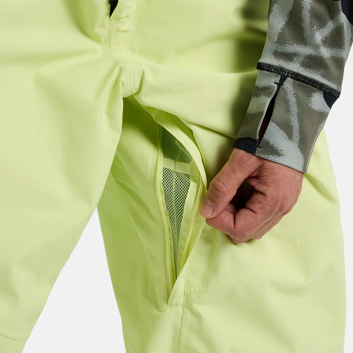 Burton Reserve 2L Relaxed Snow Bib Pants Glow Yellow Green