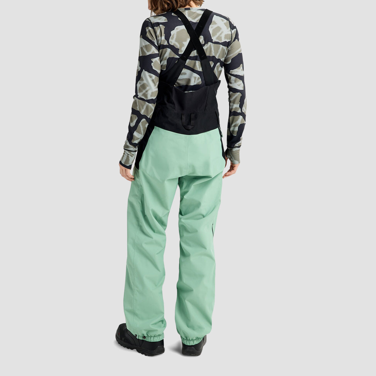 Burton Reserve 2L Snow Bib Pants Soft Sage/True Black - Womens