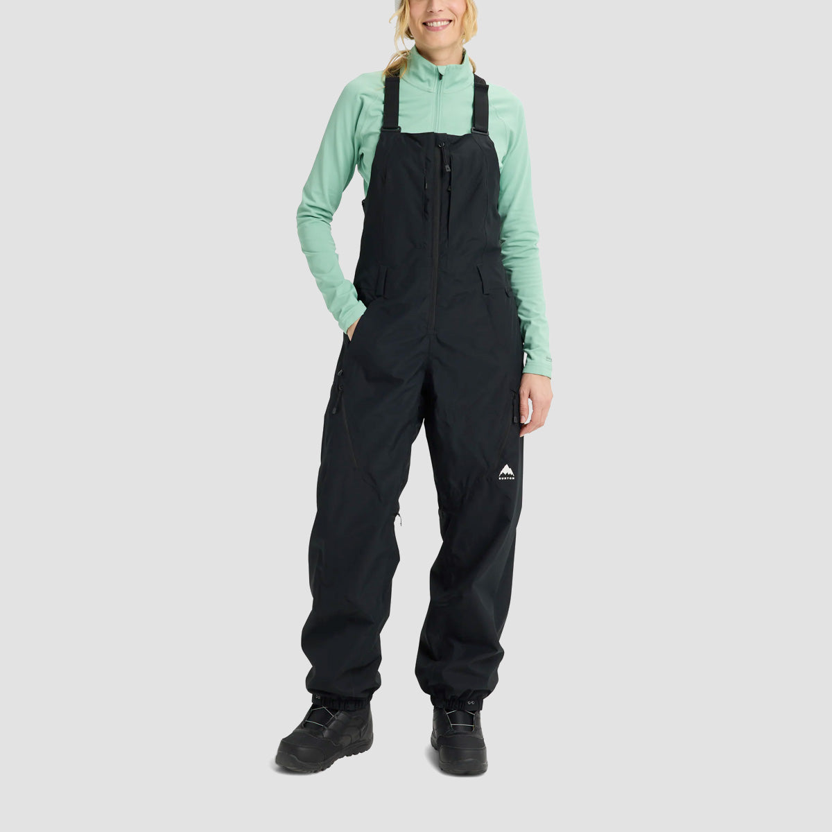 Burton Reserve 2L Snow Bib Pants True Black - Womens