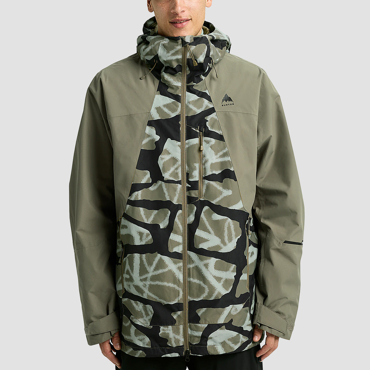 Burton Reserve 2L Snow Jacket Graffiti Camo/Forest Moss