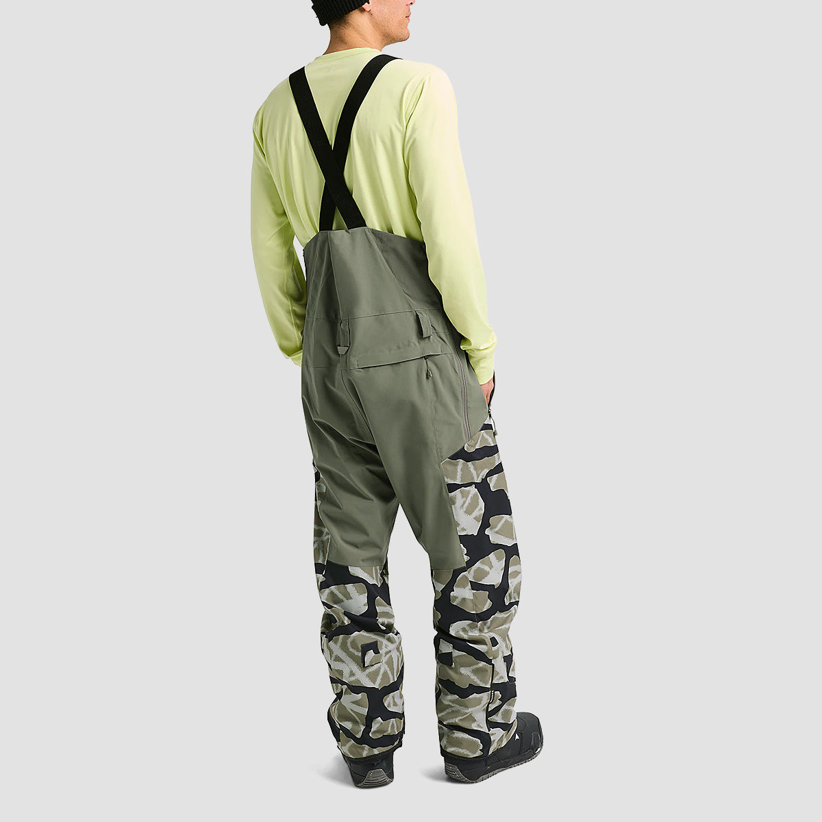 Burton Reserve 2L Stretch Snow Bib Pants Graffiti Camo/Forest Moss