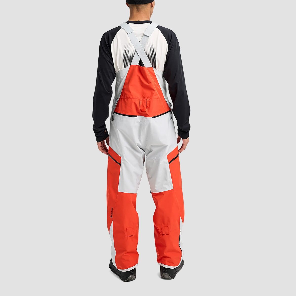 Burton Reserve GORE-TEX 2L Snow Bib Pants Fiesta Red/Gray Cloud