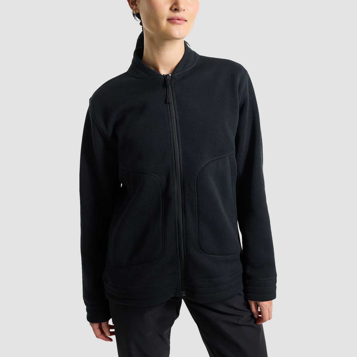 Burton Runin Full-Zip Sweatshirt True Black - Womens