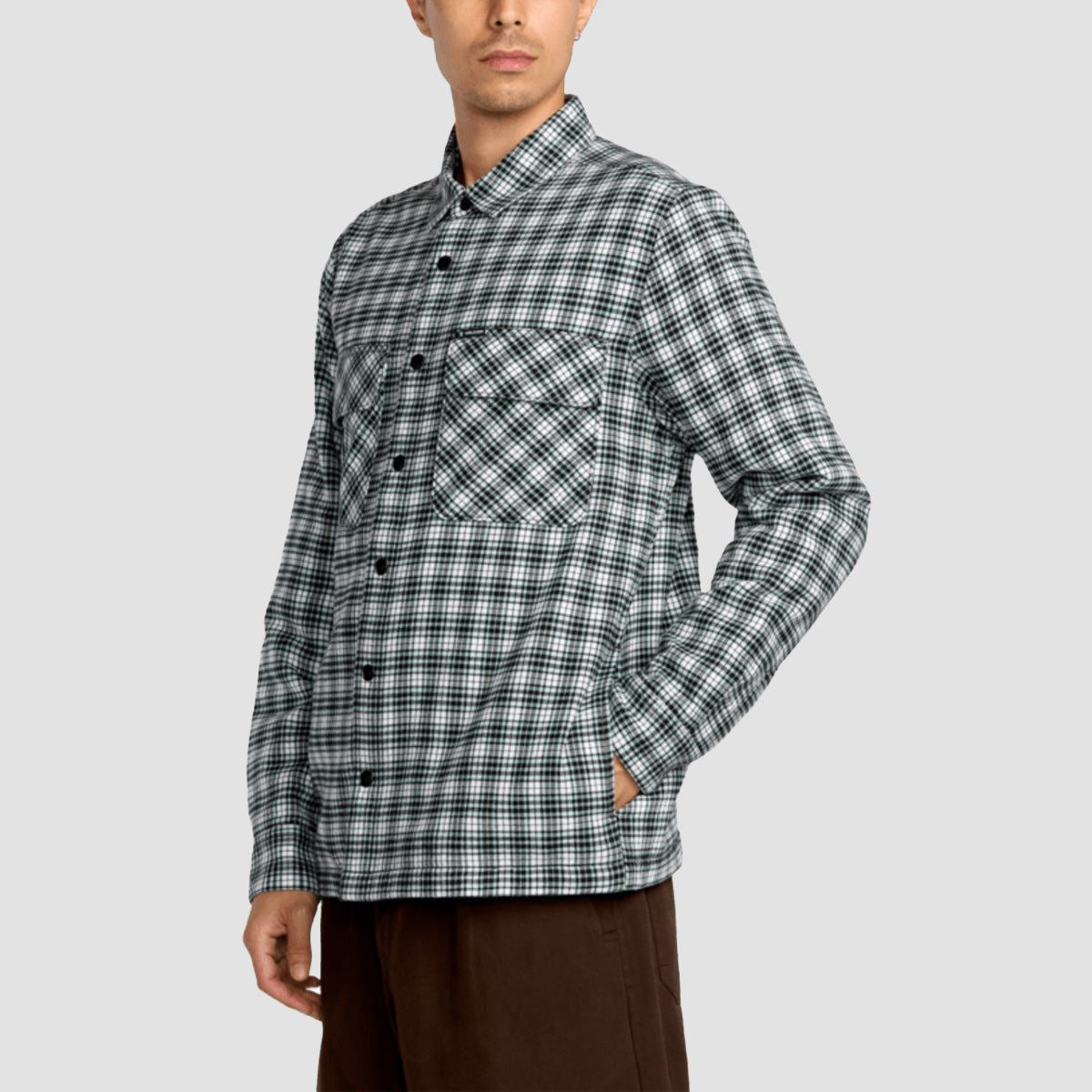 Volcom Wilderstone Longsleeve Shirt Dirty White