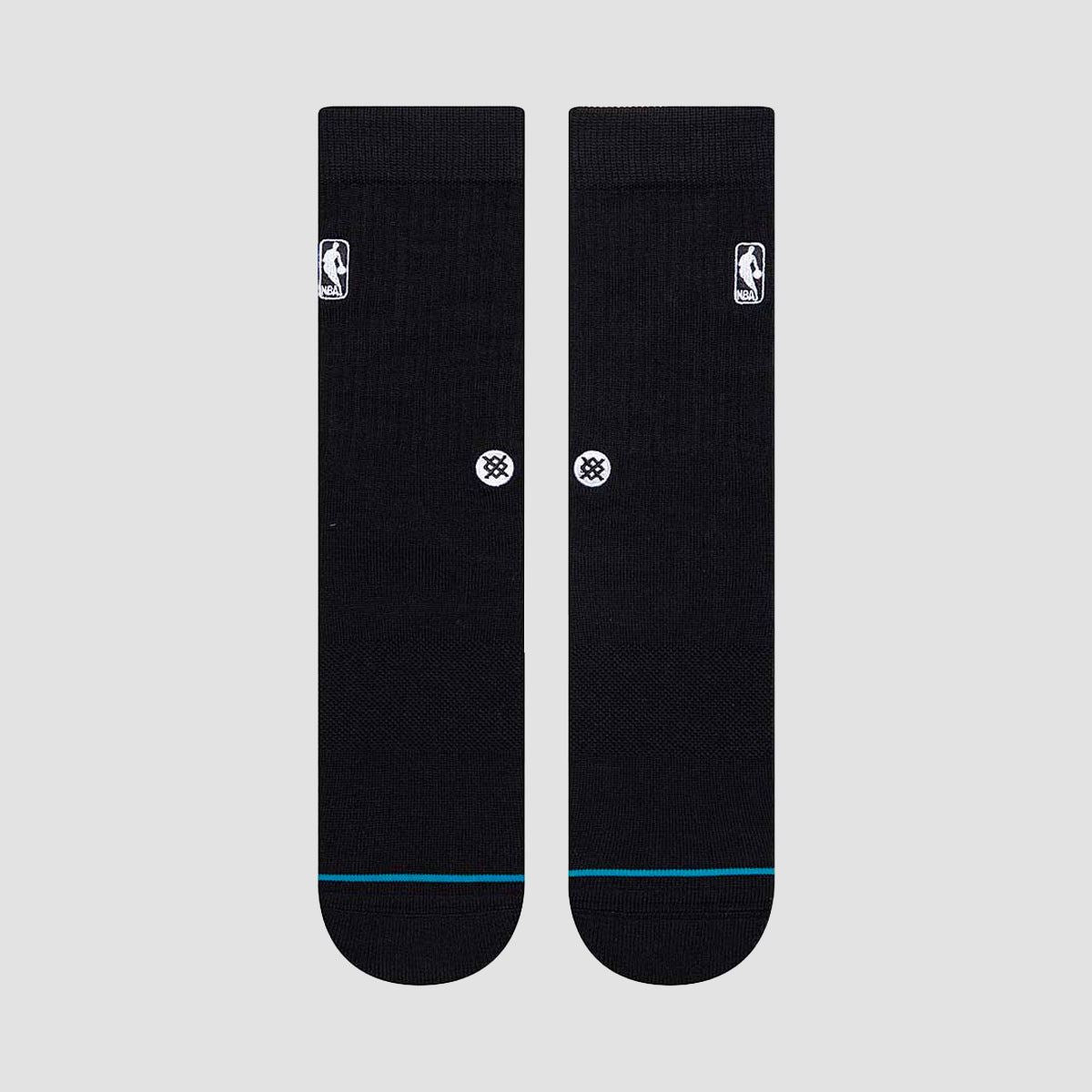 Stance NBA Logoman ST Crew Socks Black