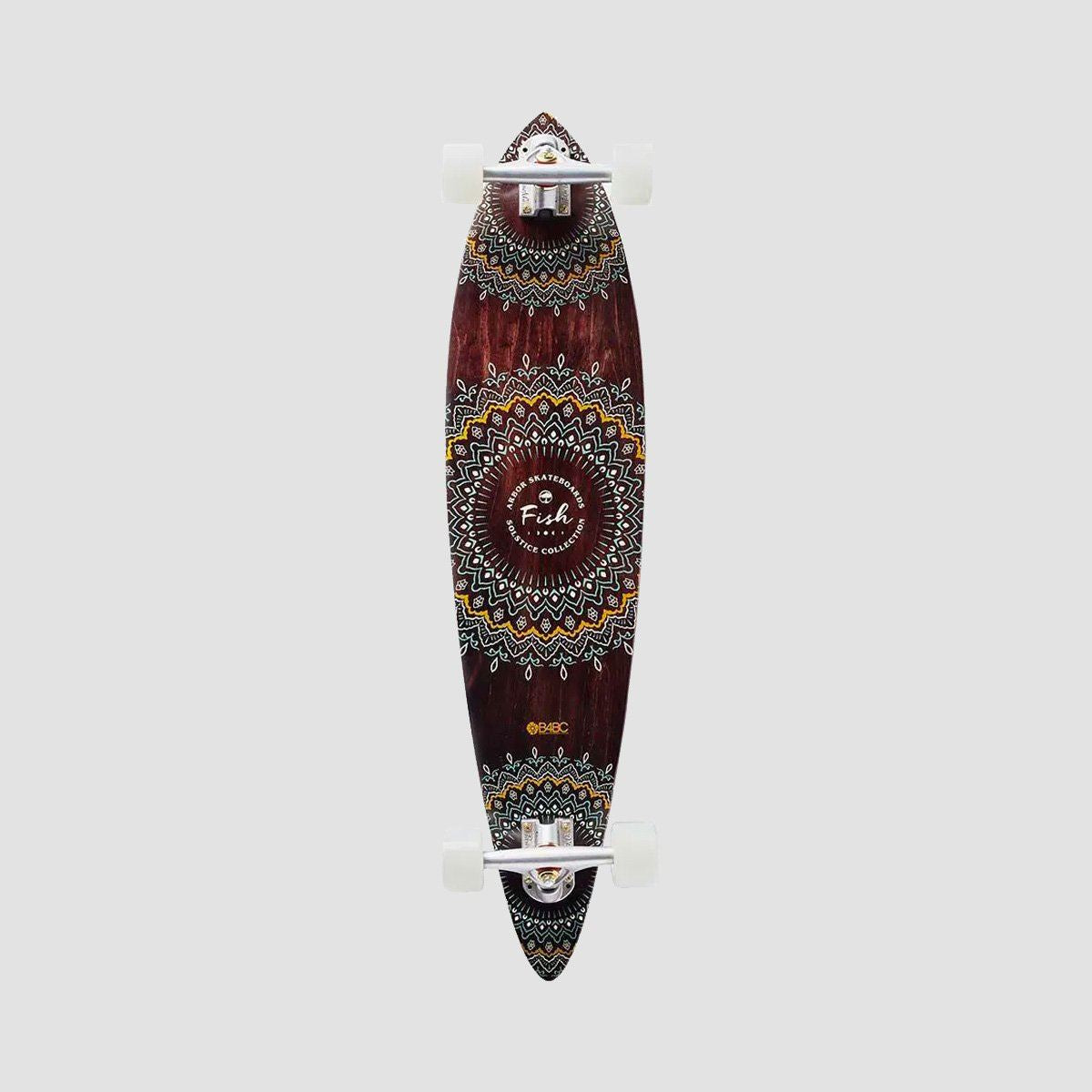 Arbor Solstice B4BC Fish Pintail Longboard Skateboard - 37"
