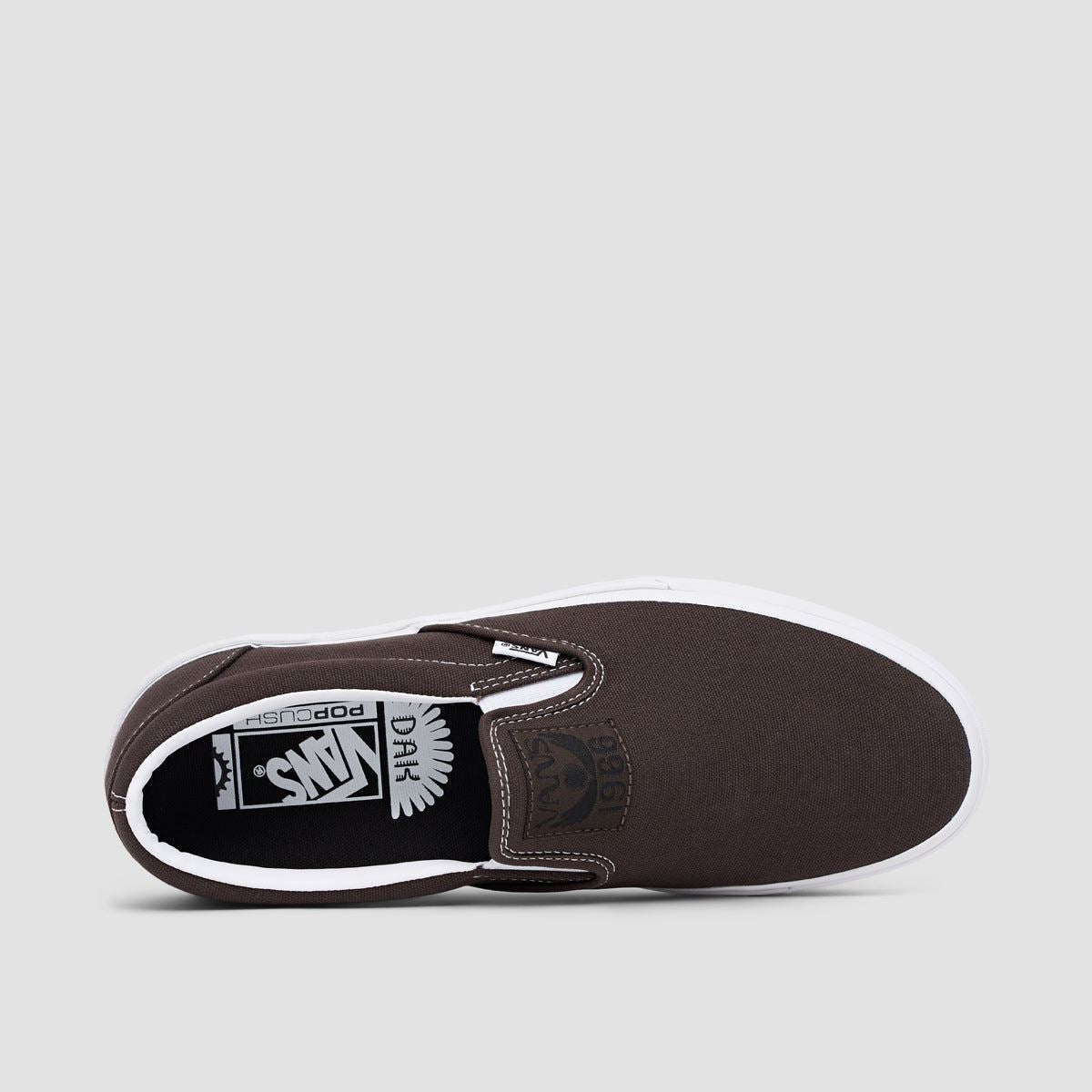 Slip on vans store charcoal