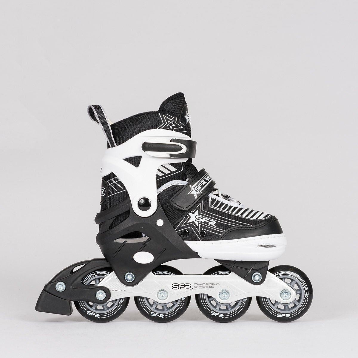 SFR Pulsar Adjustable Inline Skates Silver - Kids