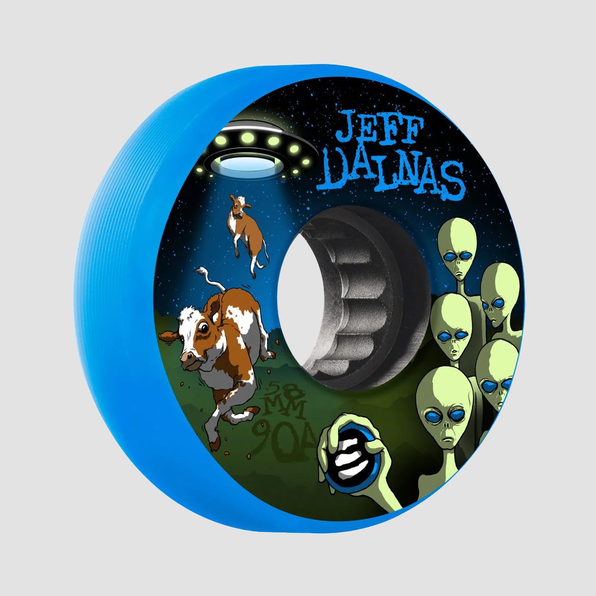 Eulogy Jeff Dalnas Alien 90A Inline x4 Wheels Blue 58mm