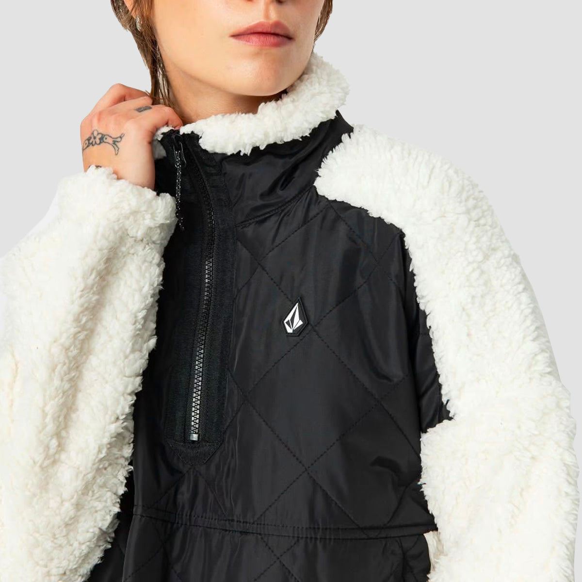 Volcom Ferron Pullover Jacket Moonbeam - Womens